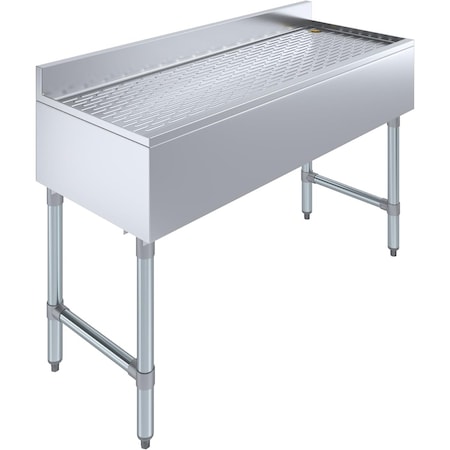 Amgood 48 in. x 18 in. Stainless Steel Underbar Drainboard AMG UD-1848-Z