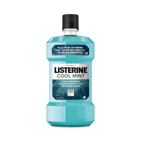 Johnson & Johnson Listerine Cool Mint Mouthwash, 1 L Bottle 42735