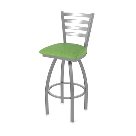 Holland Bar Stool Co 410 Jackie Stainless Steel 36in Swivel Bar Stool with Graph Parrot Seat 41036SS015