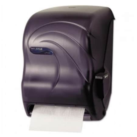 San Jamar Lever Roll Towel Dispenser 12 15/16'' x 9 1/4'' x 16 1/2'' Plastic Black T1190TBK