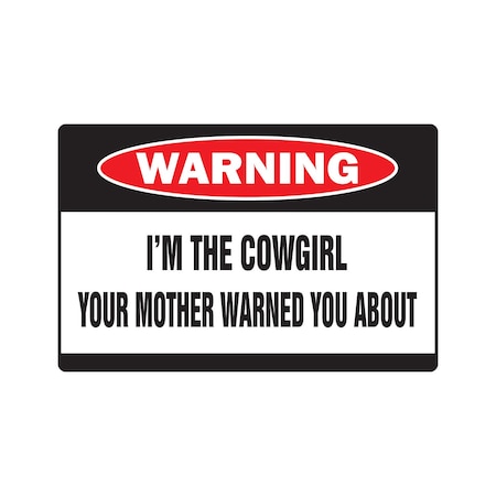 Signmission Cowgirl, 5 Inch X 7 Inch, Decal D-5-W-Cowgirl