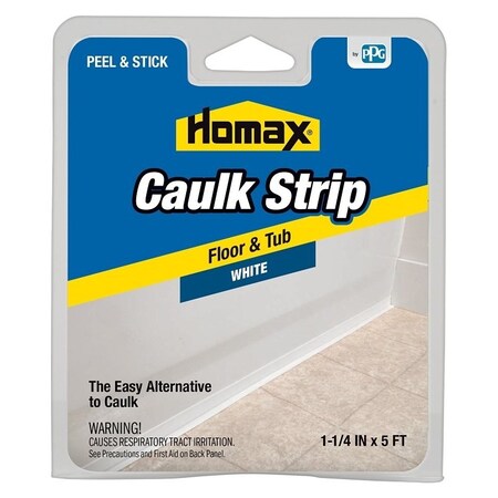 Homax Caulking Strip, White, 120 deg F 34030