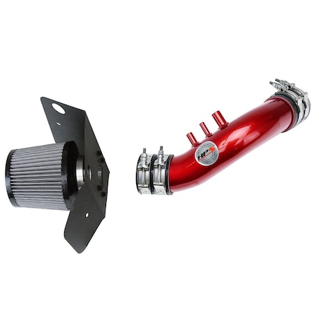 Hps Performance Air Intake Kit with Heat Shield, Red,  827-636R