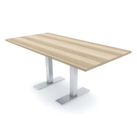 Skutchi Designs 6ft Conference Table With Power Unit | 6 Person Modular Rectangular Meeting Table | Harmony Series HAR-REC-36x72-T-K525-NA