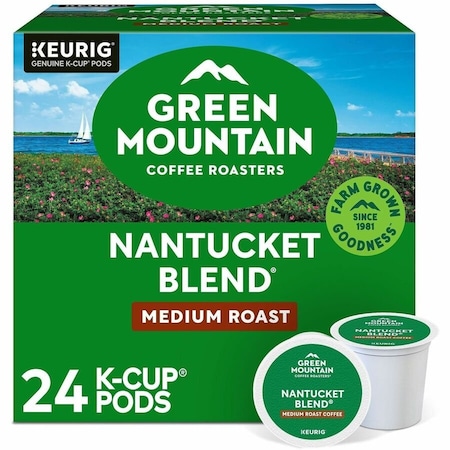 Green Mountain Coffee Roasters K-Cup Nantucket Blend Coffee - Compatible with Keurig Brewer - Regular - Medium - K-Cup - 24 /, 24PK 5000378842