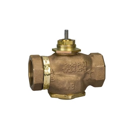 Schneider Electric Venta. Globe Valve. 1-1/4 in. 2-way. straight threaded NPT. stem up open. stainless steel trim with VB-7273-0-4-09