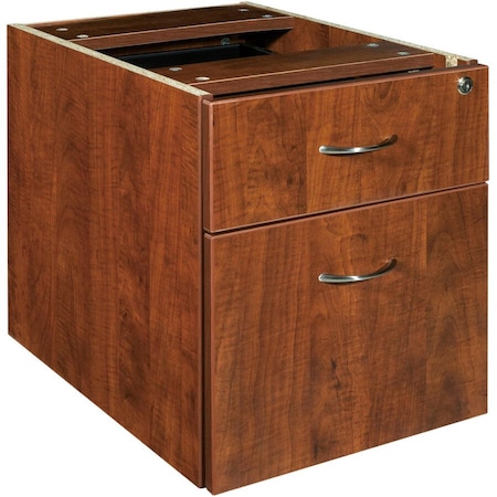 Lorell Pedestal Lorell Contemporary Furniture, Laminate, Laminate, Cherry LLR69432