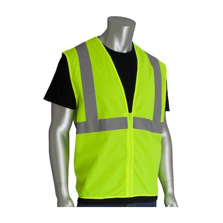 Pip ANSI Type R Class 2 Value Zipper Solid Vest 302-WCENGZLY-2X