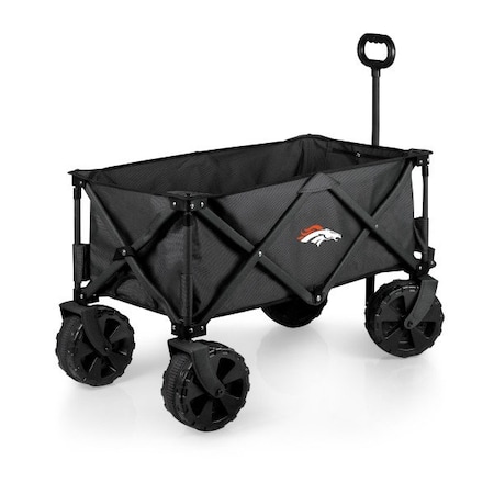 Picnic Time Family Of Brands NFL Denver Broncos - Adventure Wagon Elite All-Terrain Portable Utility Wagon 741-85-679-104-2