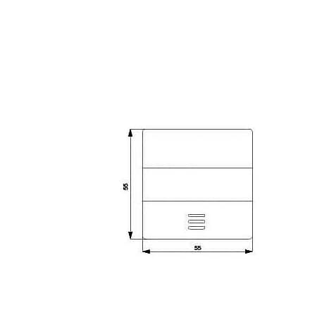 Siemens DELTA i-system electrical white Rocker switch with window, with label 5TG6281