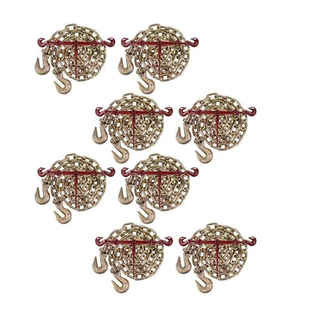 Mytee Products G70 Chain & Binder Kit - 8 1/2in - 5/8in Ratchet Load Binder, 8 1/2in x 12ft Chain, 8PK 1212CHRBx8