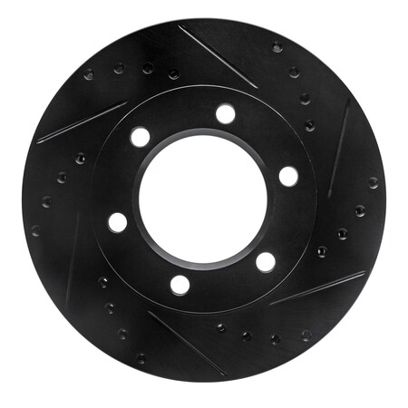 Dynamic Friction Co DFC Brake Rotor - Drilled and Slotted - Black 633-42031R