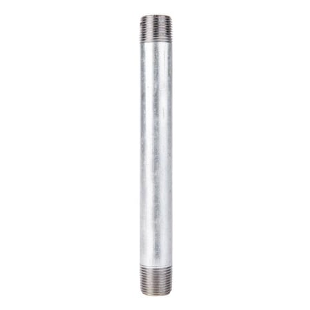 Stz Industries 1/2 in. MIP each X 1/2 in. D MIP Galvanized Steel 7 in. L Nipple 303U12X7