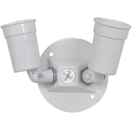 Evolve LC23N2-W Double Lampholder, White EV567434