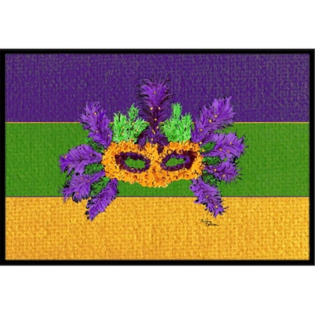 Carolines Treasures 8389JMAT 36 x 24 in. Mardi Gras Indoor Or Outdoor Doormat 8389JMAT