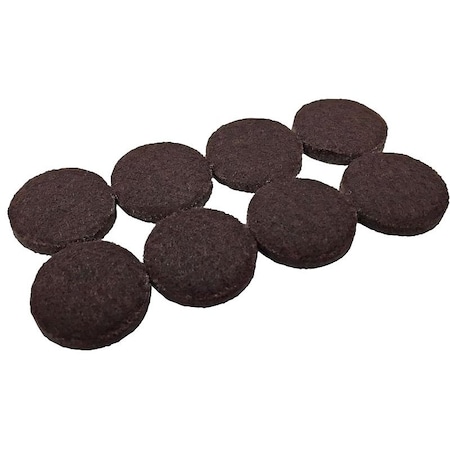 Shepherd Hardware FELT PAD ROUND HVY DTY 1 12 IN BROWN, 8PK 9863