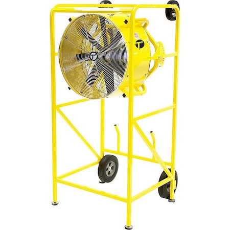 Tempest CirculatingFan, 24inDia, Yellow, Mobile 913-1183