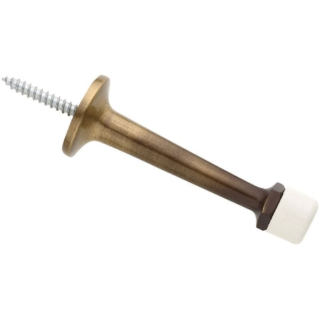 National Hardware Gallery 3'' Antique Brass Door Stop N215-871