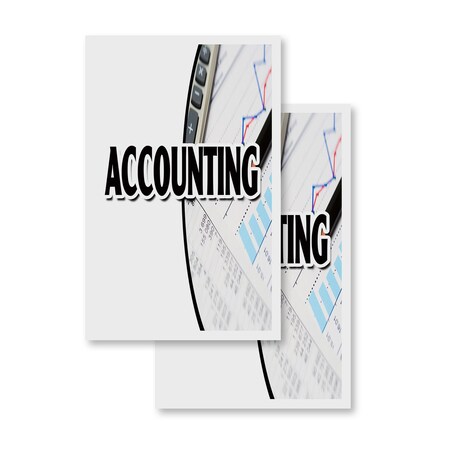 Signmission Accounting, Vinyl Decals Only 24 Inch x 36 Inch, Vinyl Decal, 2PK DSB-2436-2PACK-Accounting