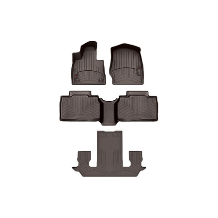Weathertech Cocoa, Front, rear, and rear Floorliners 4717161-471575-2-5