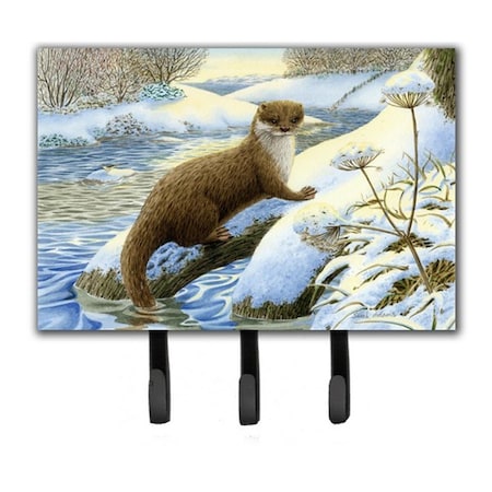 Carolines Treasures Winter Otter Leash or Key Holder ASA2187TH68