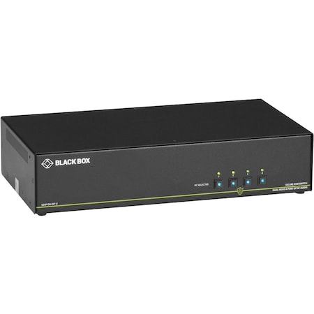 Black Box BLACK BOX Secure Niap 3.0 Kvm Switch - Dual-Head, Displayport, 4K, 4-Port SS4P-DH-DP-U