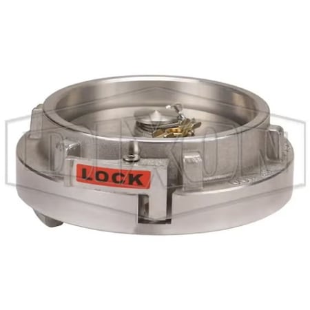 Dixon The Right Connection Fire Hose Cap with Air bleeder/Petcock, 4 in Nominal, Storz End Style, Forged A SC400ABS