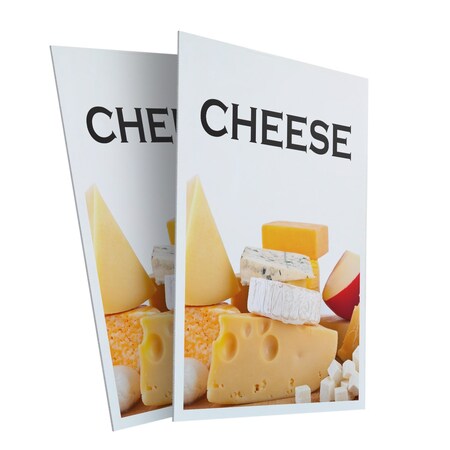 Signmission Cheese, Plastic Signs Only 24 Inch x 36 Inch, Corrugated Plastic, 2PK CSB-2436-2PACK-Cheese