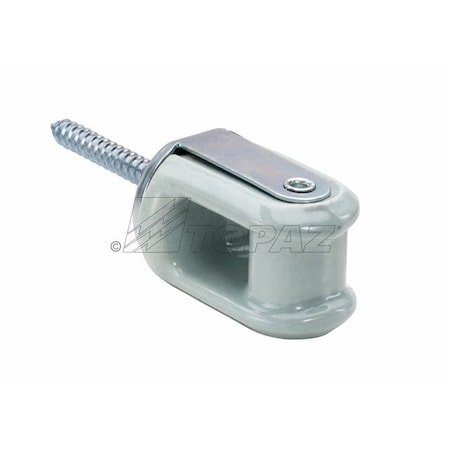 Topaz Heavy Duty Wire Holder, Porcelain, Steel, 2-1/4" 1003