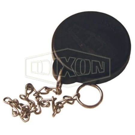 Dixon Bayonet Style Dry Disconnect Dust Cap, 3 in, Rubber BAC-300