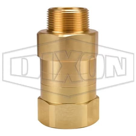 Dixon Safety Check Valve, 1-1/4 in, NPT, Brass Body SCVH10