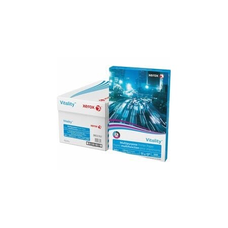 Xerox Vitality Multipurpose Printer Paper, 92 Brightness, 11in x 17in, 20 lb Basis Weight, 75 g/m2, 500PK 3R03761