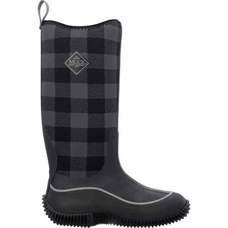 Muck Boot Co Women's Hale Tall Rubber Boot, Plain Toe, 15" Height, Plaid, 6 HAW-1PLD-BLK-060