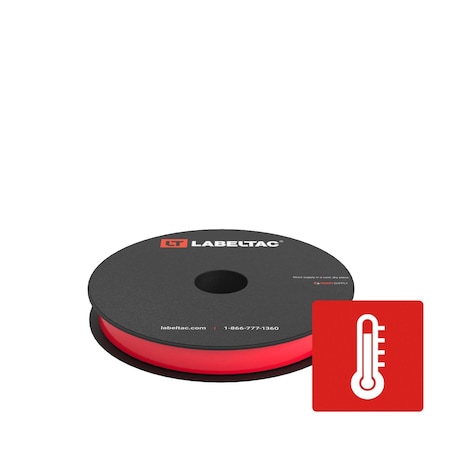 Labeltac High Temperature Supply 0.5in x 100ft LT4/Pro X, Red LT0504HT