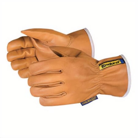 Endura General Purpose Gloves, Drivers, X-Large, Goatskin Leather, Tan, Slip-On Cuff 378GOBKLXL