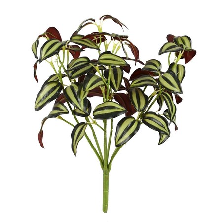 Dare2Decor 12.5 in. Green Wandering Jew Bush DA3246065