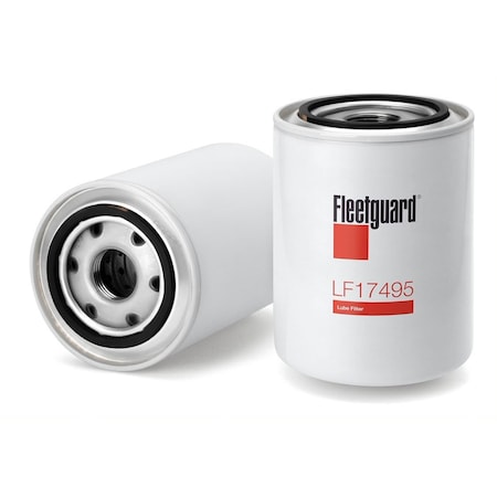 Fleetguard Automotive Oil Filter, 7 11/16 in H LF17495