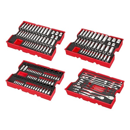 Milwaukee Tool SAE Socket Set w/Foam 48-22-9490