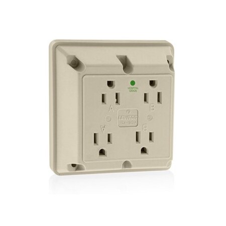 Leviton Four-In-One Receptacles 15 Amp, 125 Volt 1254-HI