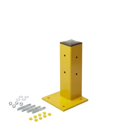 Ideal Warehouse Innovations Guardrail Offset Post Assembly, 18 in H 60-7461-018-A