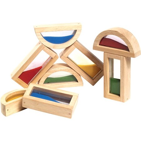 Guidecraft Sand Blocks, Wooden Building Set, PK8 G3014