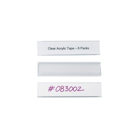 Bubblefast 6 x 1 5/16'' Wire-Rac Snap-On Label Holders BFLH151