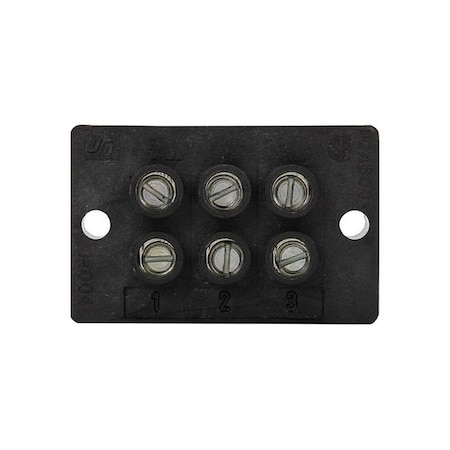 Eaton Bussmann Barrier Terminal Strip, 600 V, 5 Poles 14004-5