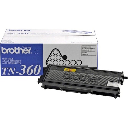 Brother High Yield Toner Cartridge 2,600 Yield TN360