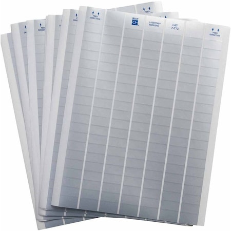 Brady LaserTab Metallized Polyester Lbls 0.5 in H x 1 in W Silver 76/PK LAT-7-773-10