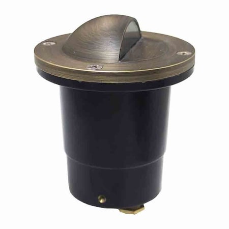 Westgate WELL LIGHT, BRASS, FLAT TEMP. GLASS, BRONZE , 3 FT. CABLE, WITH LED MR16 BULB, 5W, 3000K WL-157-FGBZ