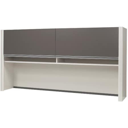 Bestar Bestar Hutch for Credenza - Slate & Sandstone - Connexion Series 93510-59