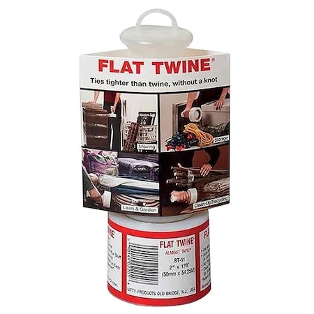 Flat Twine FST11 Stretch Film, 178 ft L, 2 in W, Clear ST11