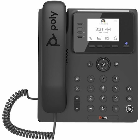 Hp Poly CCX 350 Business Media Phone for Microsoft Teams and PoE-enabled GSA/TAA US 8F3G3AA#ABA