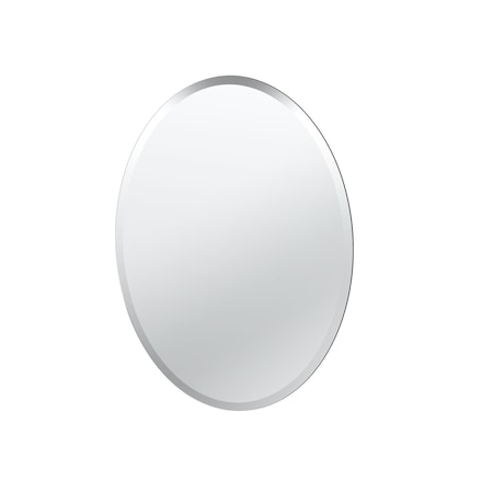 Gatco Flush Mount EZ Hanging 26.5" Frameless Oval Mirror 1800